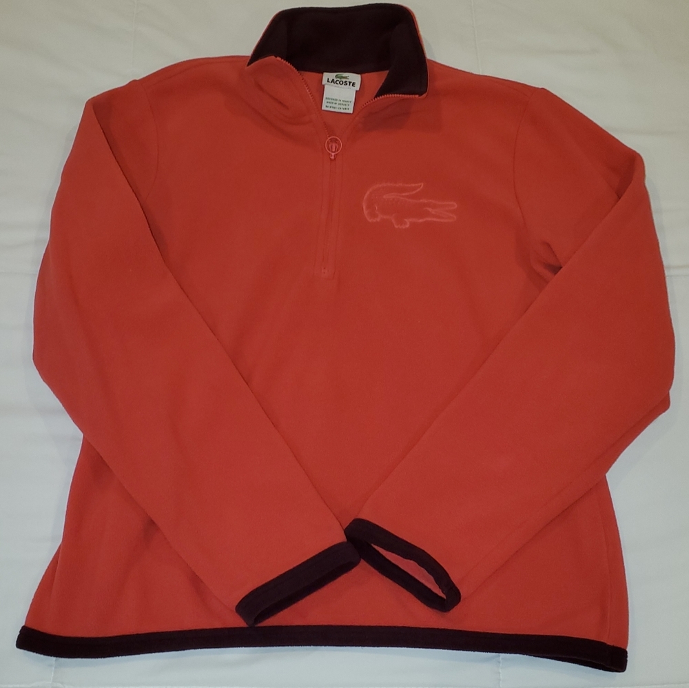 Lacoste fleece 1/4 zip pullover